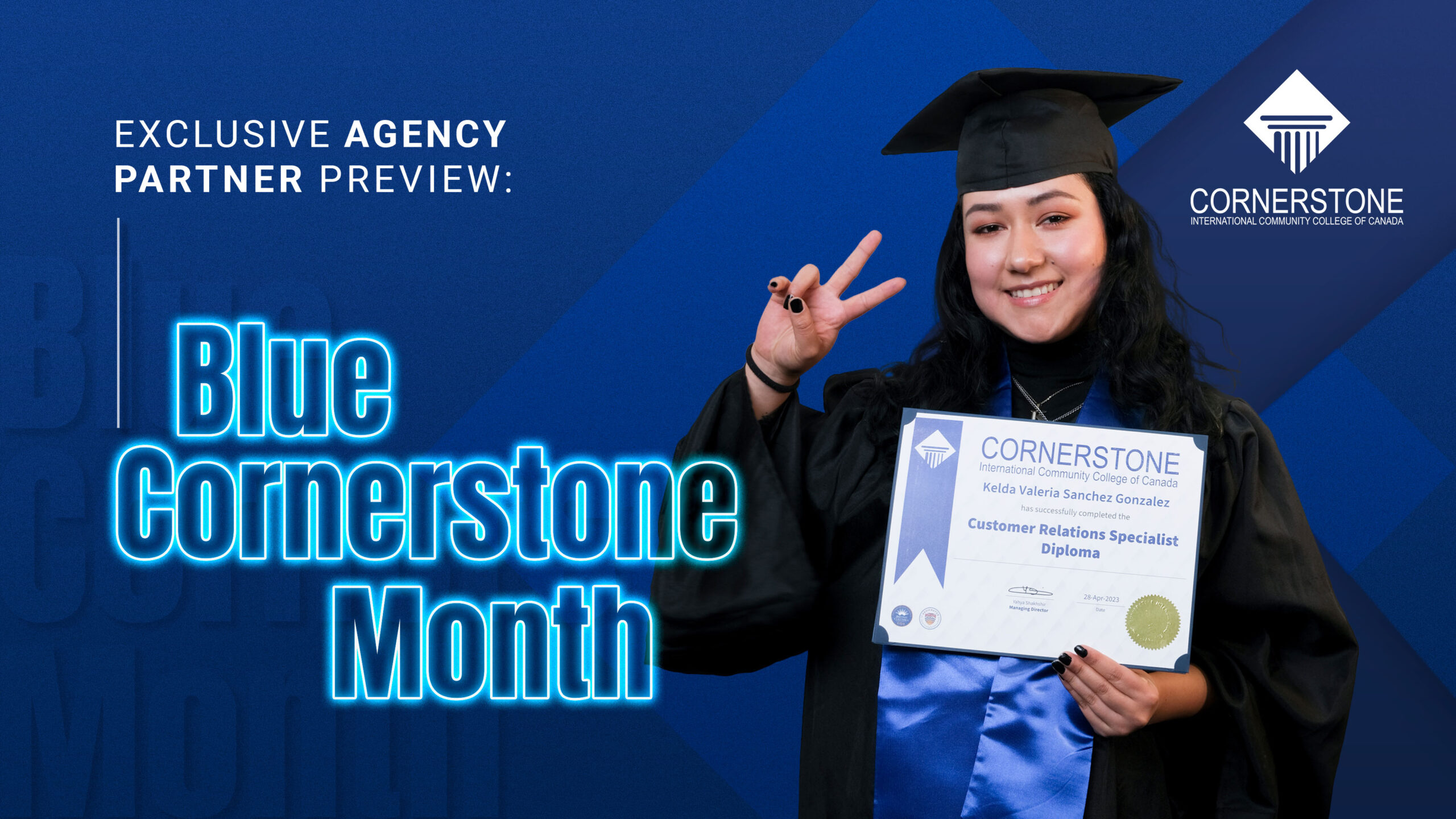 Blue Cornerstone Month: special surprises for our partnering agencies