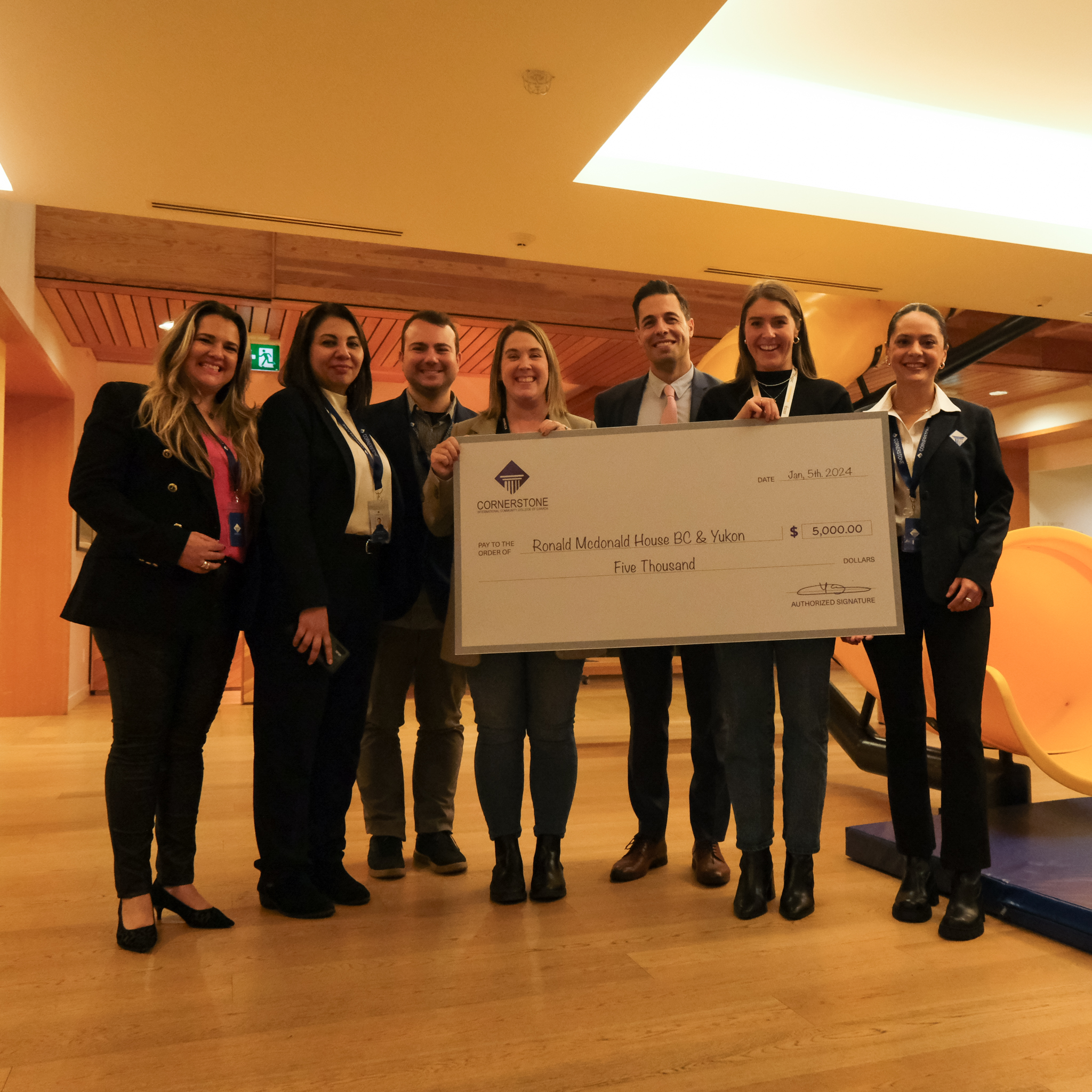 CICCC created a partnership with the Ronald McDonald House Charities British Columbia and Yukon